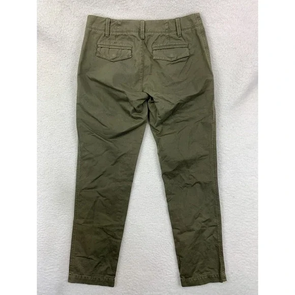 Banana Republic Women's Size 0 Olive Green Chino Pants 100% Cotton NWT - Picture 12 of 12